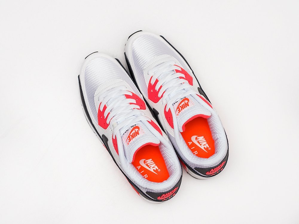 Nike Air Max 90 белые кожа мужские (AR21313) - фото 3 Nike Air Max 90 белые кожа мужские (AR21313) - фото 3