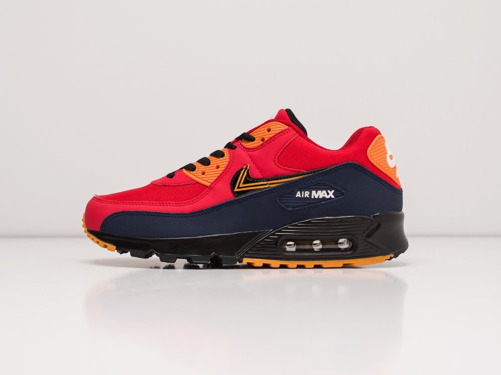 Мужские кроссовки Nike Air Max 90 Red / Navy / Black (40-45 размер) фото 1
