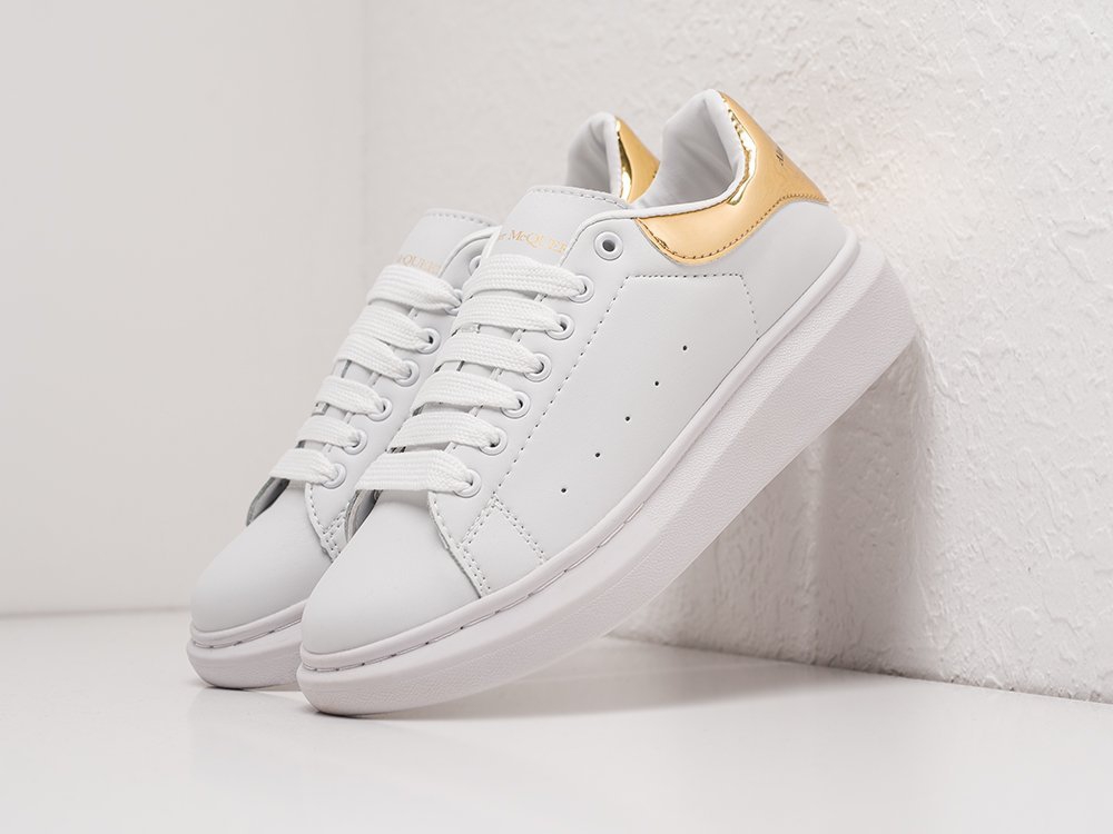 Alexander McQueen Lace-Up Sneaker белые кожа женские (AR21333) - фото 2