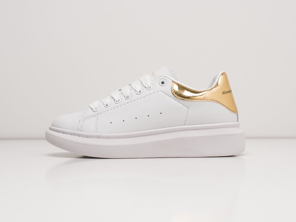 Alexander McQueen Lace-Up Sneaker белые кожа женские (AR21333) - фото 1 Alexander McQueen Lace-Up Sneaker белые кожа женские (AR21333) - фото 1