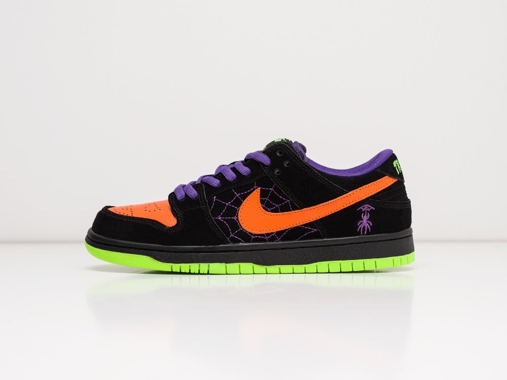 Nike SB Dunk Low WMNS Night of Mischief Halloween черные кожа женские (AR21381) - фото 1 Nike SB Dunk Low WMNS Night of Mischief Halloween черные кожа женские (AR21381) - фото 1