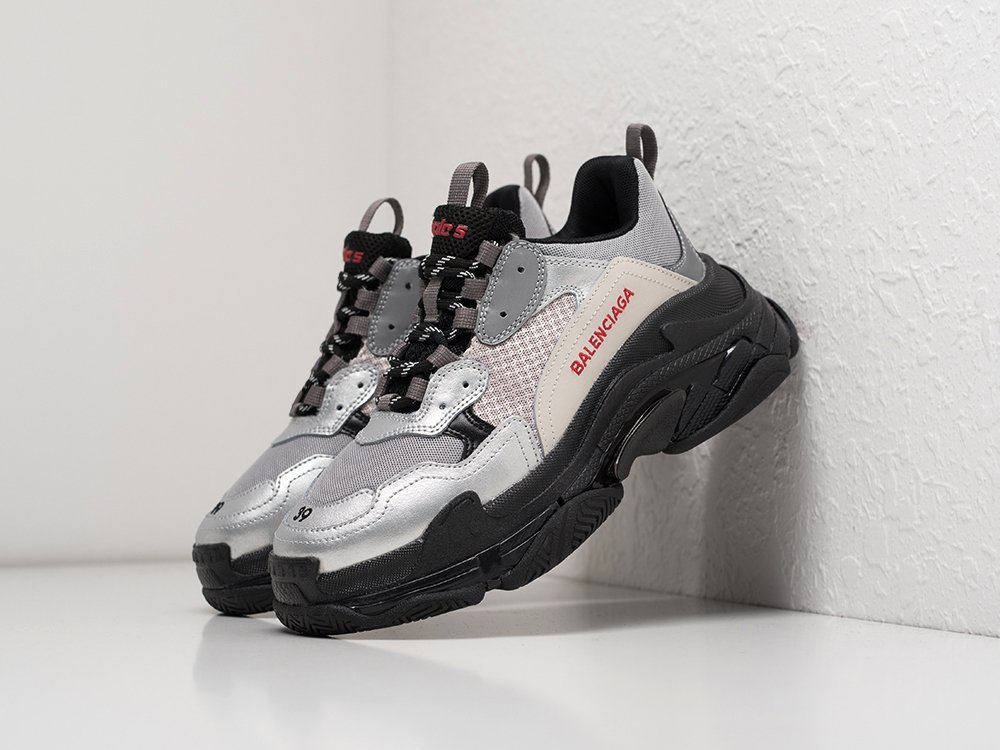 Balenciaga Triple S Сlear Sole серые кожа женские (AR21390) - фото 2 Balenciaga Triple S Сlear Sole серые кожа женские (AR21390) - фото 2