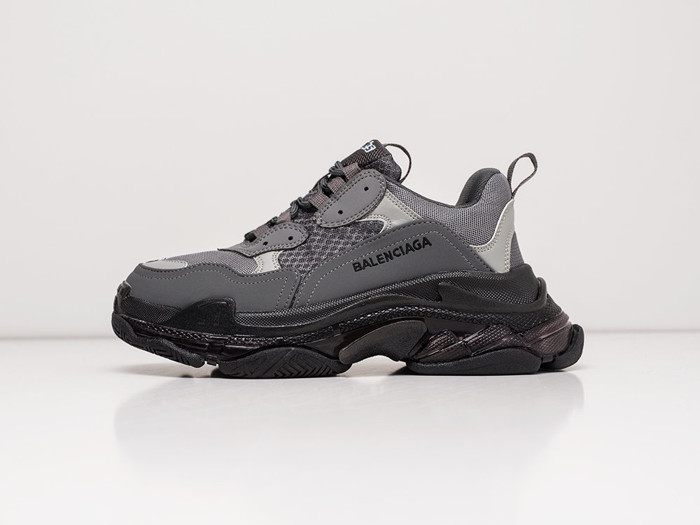 Balenciaga Triple S Сlear Sole серые кожа женские (AR21391) - фото 1 Balenciaga Triple S Сlear Sole серые кожа женские (AR21391) - фото 1