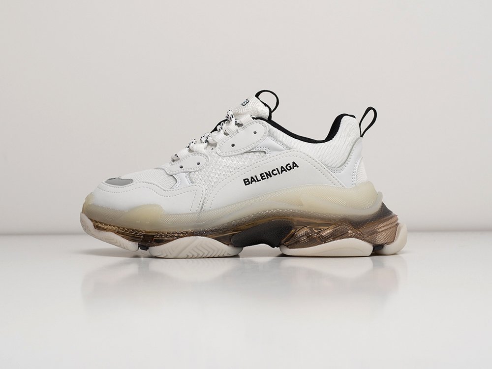 Balenciaga Triple S Сlear Sole белые кожа женские (AR21392) - фото 1 Balenciaga Triple S Сlear Sole белые кожа женские (AR21392) - фото 1