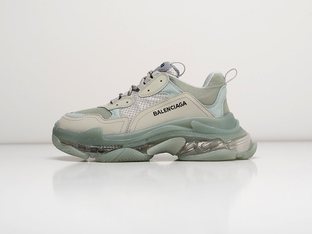 Balenciaga Triple S Сlear Sole серые кожа женские (AR21393) - фото 1 Balenciaga Triple S Сlear Sole серые кожа женские (AR21393) - фото 1