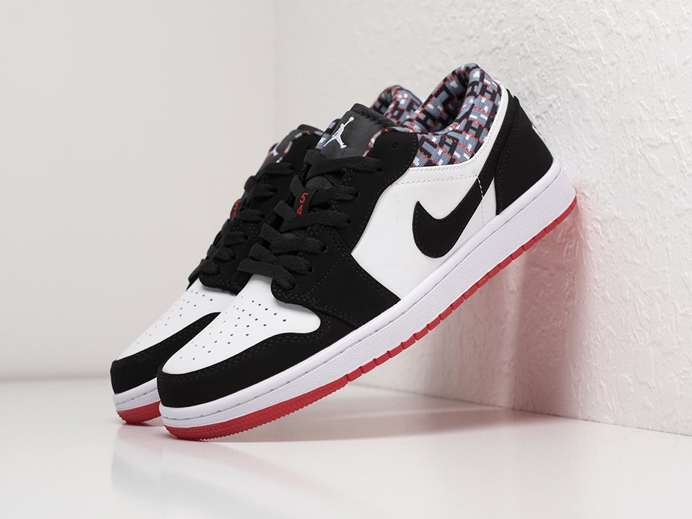 Nike Air Jordan 1 Low Quai 54 черные кожа мужские (AR21420) - фото 2 Nike Air Jordan 1 Low Quai 54 черные кожа мужские (AR21420) - фото 2