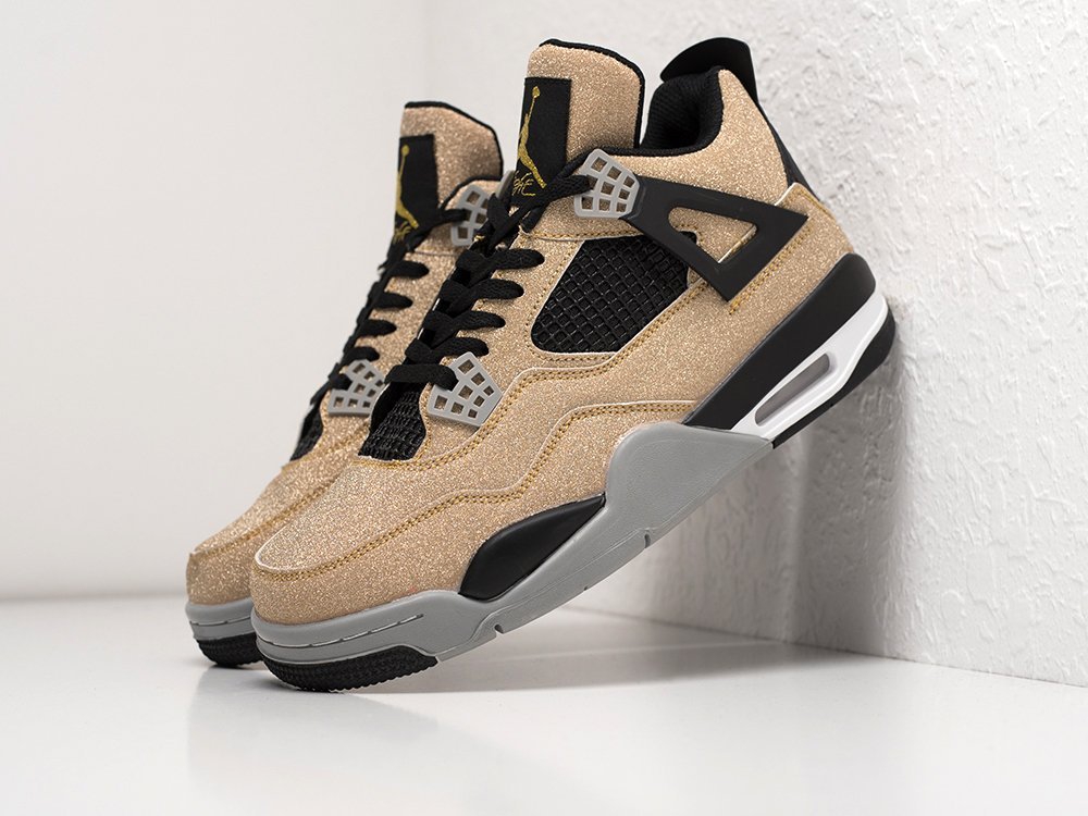 Nike Air Jordan 4 Retro коричневые кожа мужские (AR21432) - фото 2 Nike Air Jordan 4 Retro коричневые кожа мужские (AR21432) - фото 2