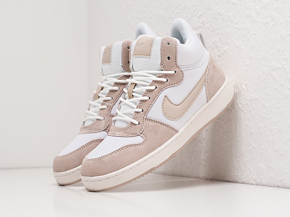 Nike Court Borough Mid Prem белые замша мужские (AR21443) - фото 2 Nike Court Borough Mid Prem белые замша мужские (AR21443) - фото 2