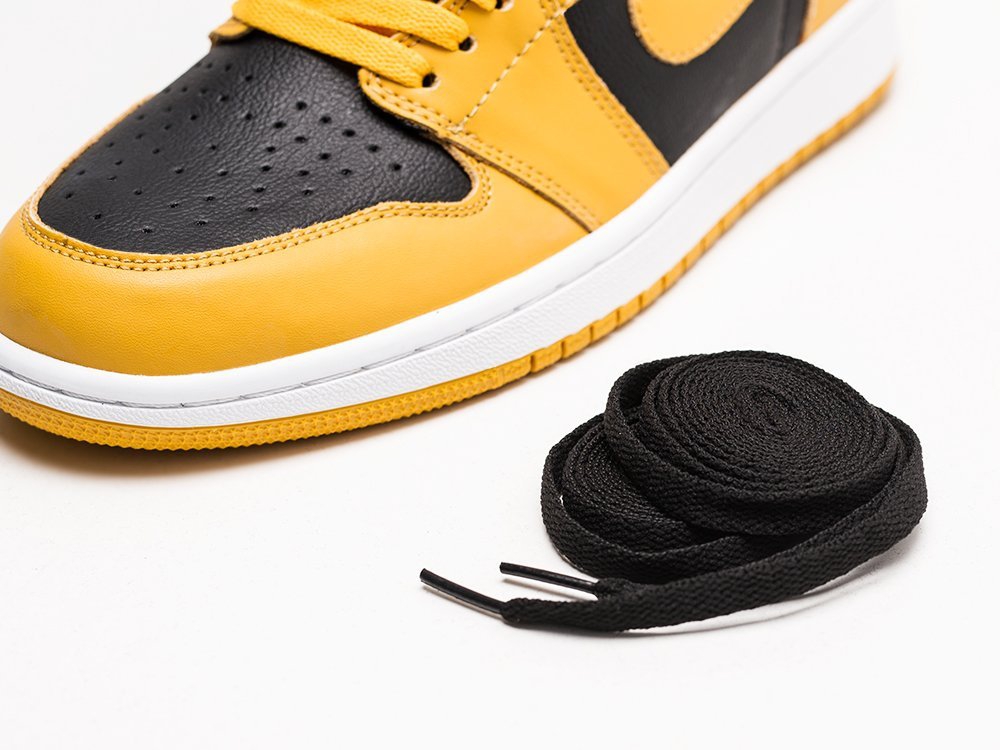Nike Air Jordan 1 желтые кожа мужские (AR21461) - фото 3