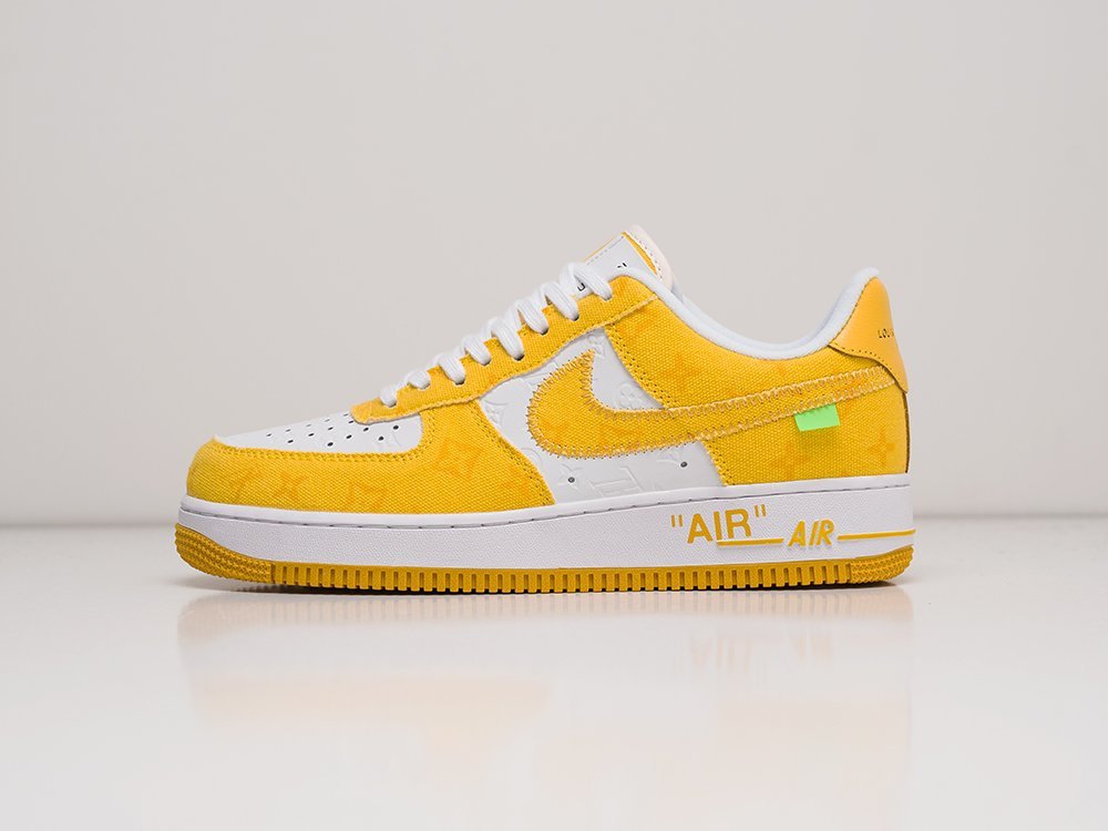 Nike x Louis Vuitton Air Force 1 Low желтые кожа мужские (AR21473) - фото 1 Nike x Louis Vuitton Air Force 1 Low желтые кожа мужские (AR21473) - фото 1
