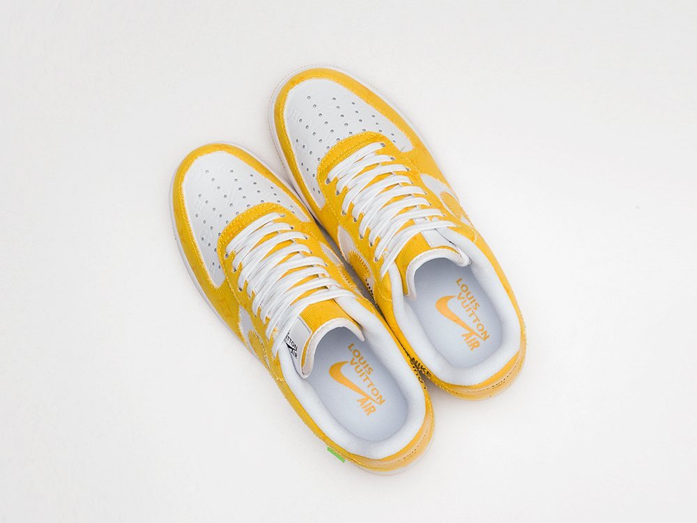 Nike x Louis Vuitton Air Force 1 Low желтые кожа мужские (AR21473) - фото 3 Nike x Louis Vuitton Air Force 1 Low желтые кожа мужские (AR21473) - фото 3