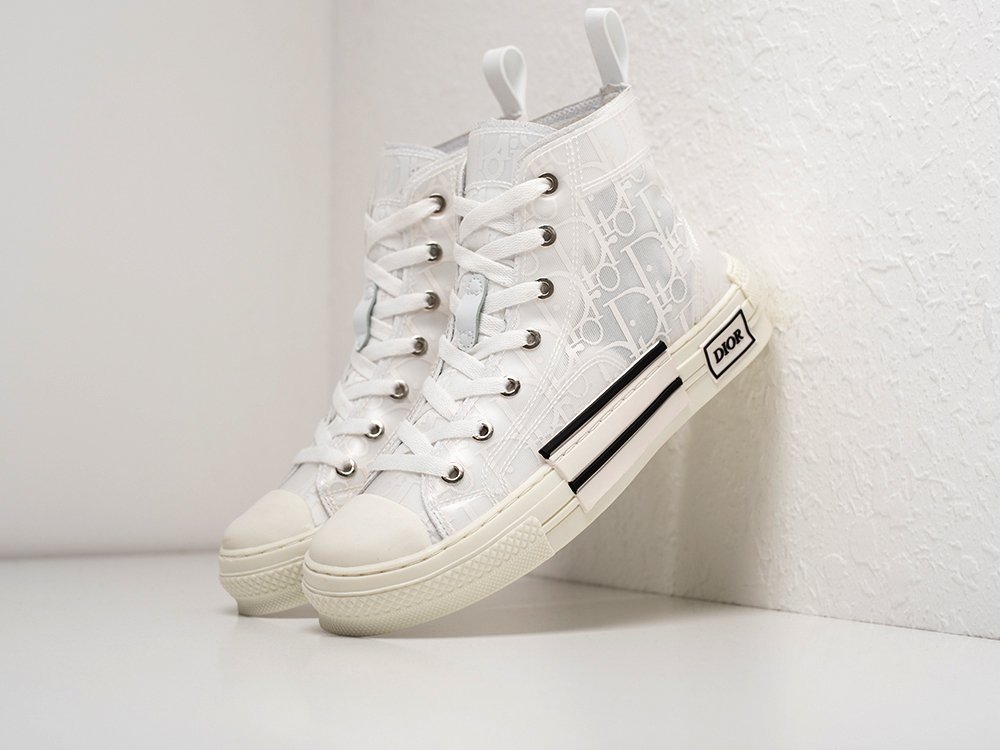 Dior B23 High белые текстиль женские (AR21479) - фото 2 Dior B23 High белые текстиль женские (AR21479) - фото 2