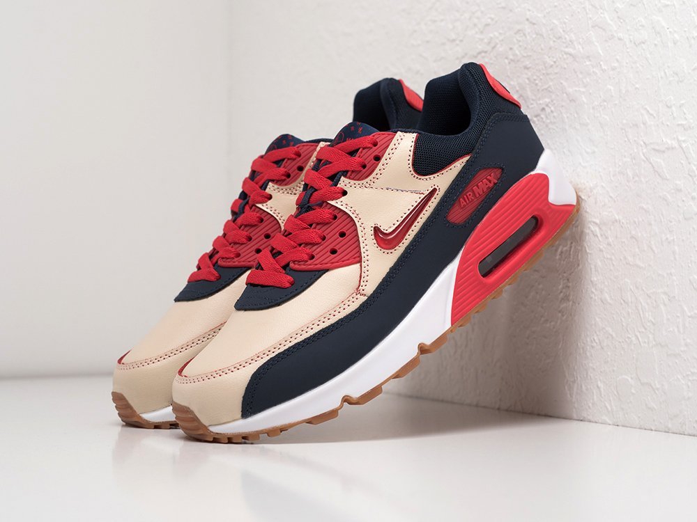 Nike Air Max 90 синие кожа мужские (AR21561) - фото 2 Nike Air Max 90 синие кожа мужские (AR21561) - фото 2