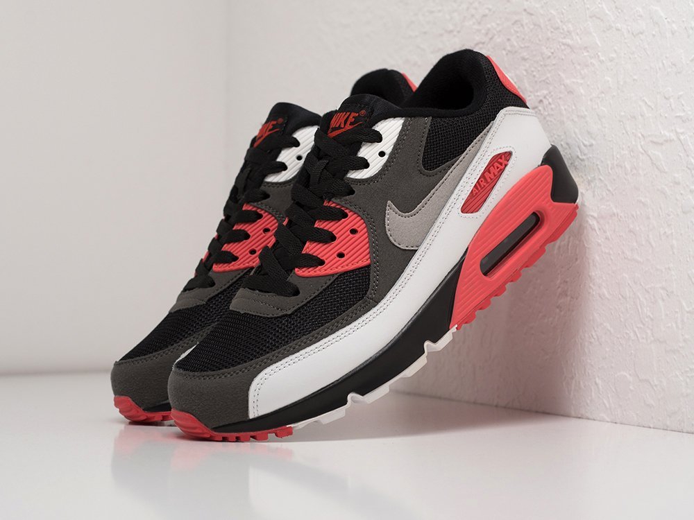 Nike Air Max 90 черные кожа мужские (AR21564) - фото 2 Nike Air Max 90 черные кожа мужские (AR21564) - фото 2