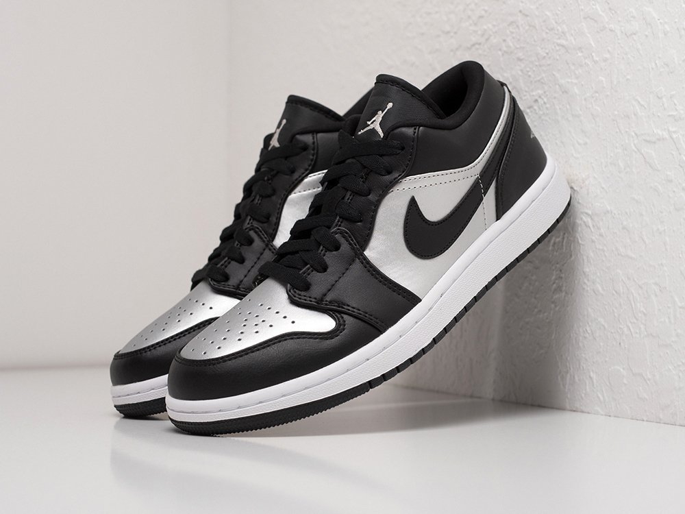 Nike Air Jordan 1 Low черные кожа мужские (AR21588) - фото 2