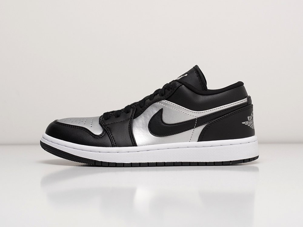 Nike Air Jordan 1 Low черные кожа мужские (AR21588) - фото 1