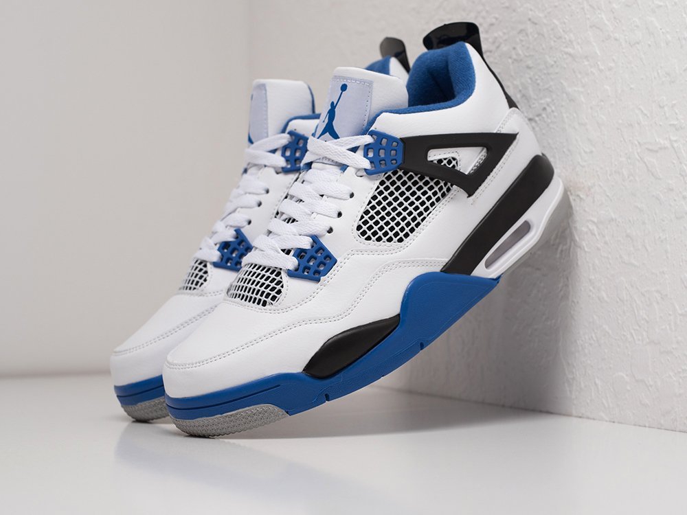 Nike Air Jordan 4 Retro белые кожа мужские (AR21590) - фото 2 Nike Air Jordan 4 Retro белые кожа мужские (AR21590) - фото 2