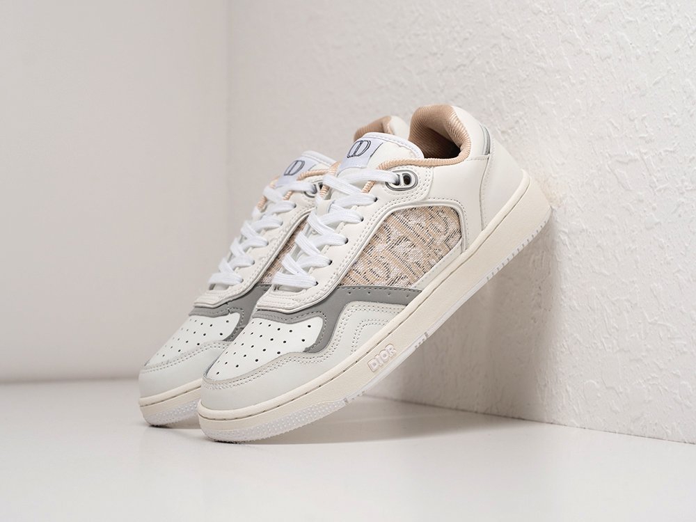 Dior B27 Low белые текстиль женские (AR21597) - фото 2 Dior B27 Low белые текстиль женские (AR21597) - фото 2