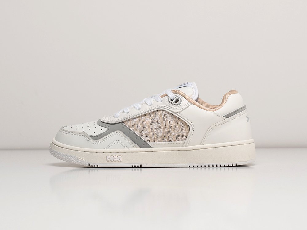 Dior B27 Low белые текстиль женские (AR21597) - фото 1 Dior B27 Low белые текстиль женские (AR21597) - фото 1