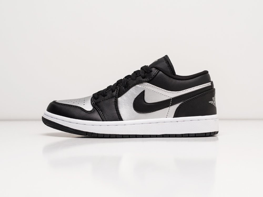 Nike Air Jordan 1 Low WMNS Black / Grey / White - фото 1