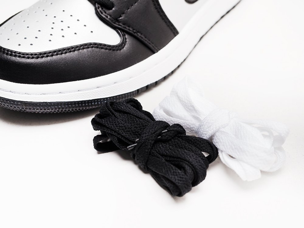 Nike Air Jordan 1 Low WMNS Black / Grey / White - фото 3