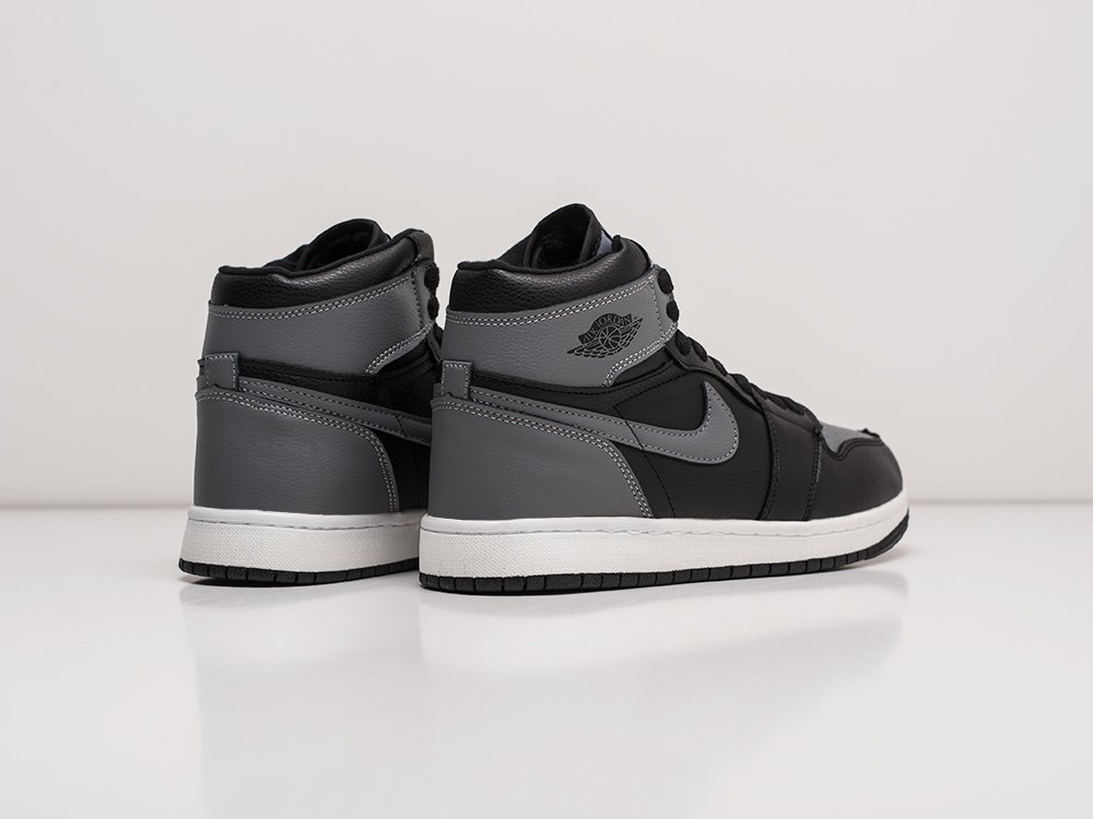Nike Air Jordan 1 черные кожа женские (AR21642) - фото 4