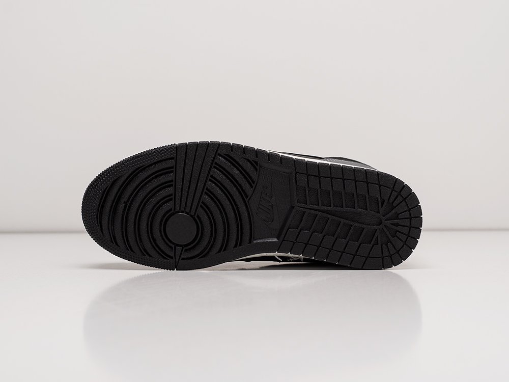 Nike Air Jordan 1 черные кожа женские (AR21642) - фото 7