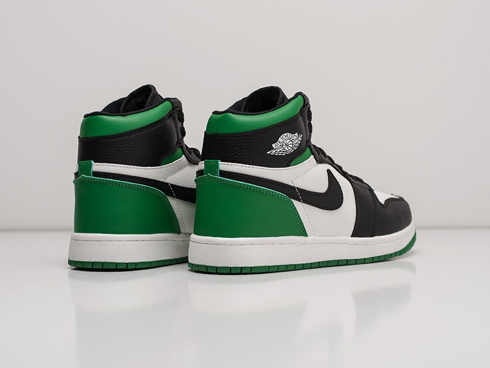 Nike Air Jordan 1 белые кожа мужские (AR21643) - фото 4 Nike Air Jordan 1 белые кожа мужские (AR21643) - фото 4