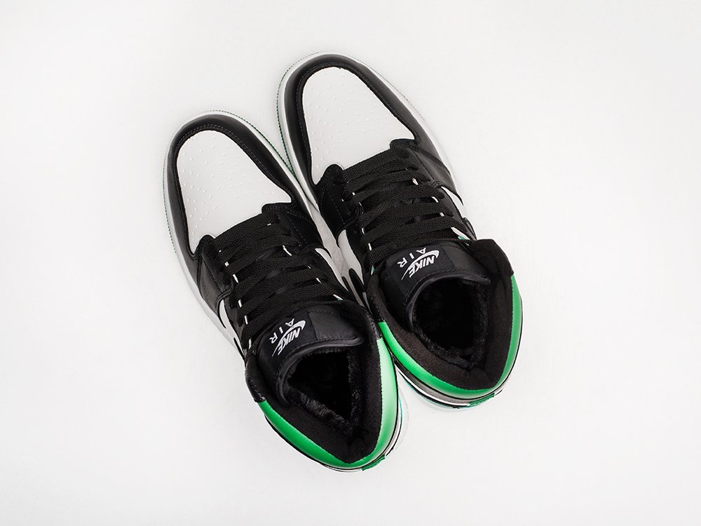 Nike Air Jordan 1 белые кожа мужские (AR21643) - фото 8 Nike Air Jordan 1 белые кожа мужские (AR21643) - фото 8