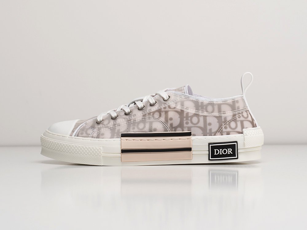 Dior B23 Low белые текстиль мужские (AR21655) - фото 1 Dior B23 Low белые текстиль мужские (AR21655) - фото 1