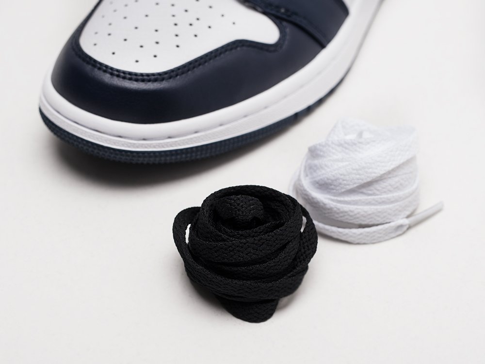 Nike Air Jordan 1 белые кожа мужские (AR21657) - фото 3