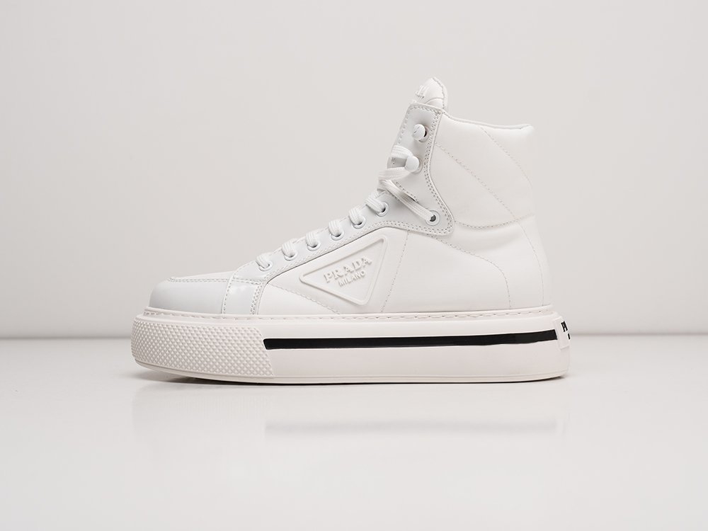 Prada Macro белые кожа женские (AR21662) - фото 1 Prada Macro белые кожа женские (AR21662) - фото 1