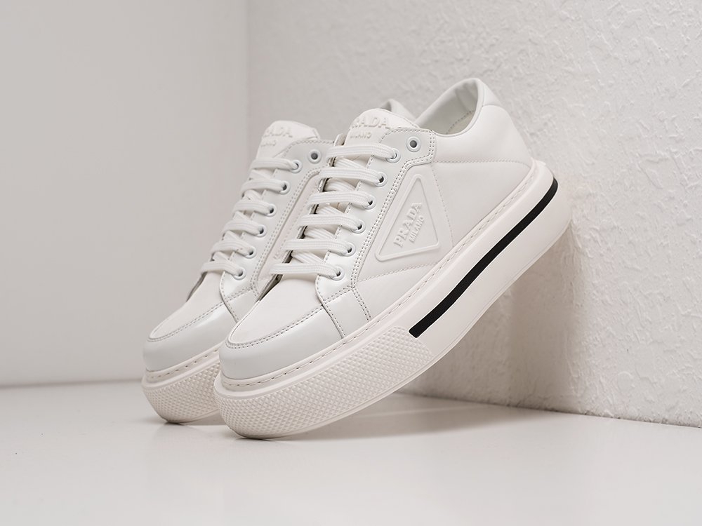 Prada Macro Low WMNS белые кожа женские (AR21672) - фото 2 Prada Macro Low WMNS белые кожа женские (AR21672) - фото 2