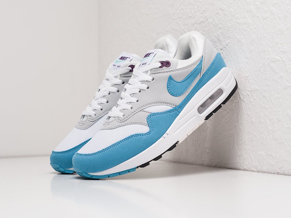 Nike Air Max 1 белые кожа мужские (AR21712) - фото 2 Nike Air Max 1 белые кожа мужские (AR21712) - фото 2