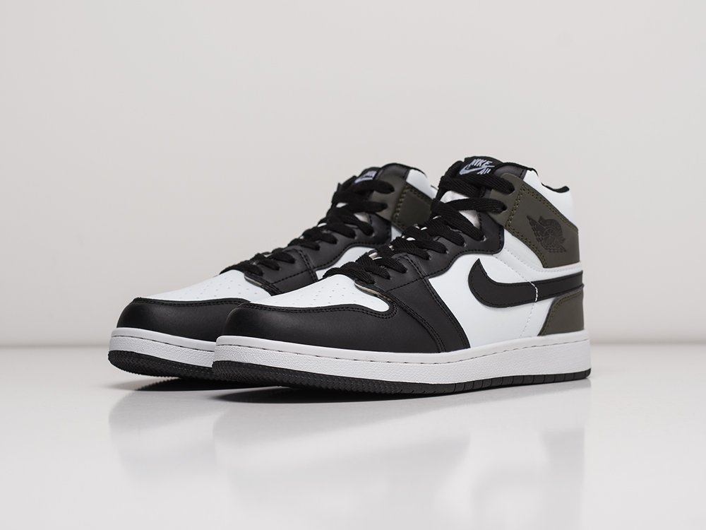 Nike Air Jordan 1 белые кожа мужские (AR21713) - фото 3 Nike Air Jordan 1 белые кожа мужские (AR21713) - фото 3