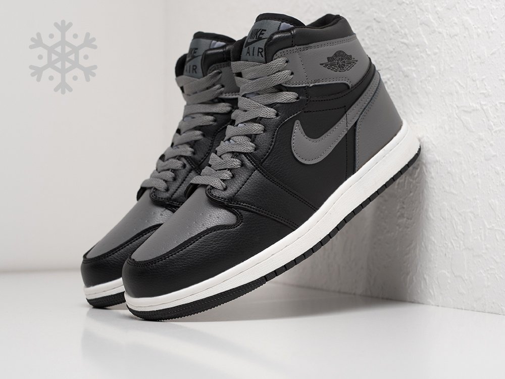 мужские кроссовки Nike Air Jordan 1 Black / Grey / White
