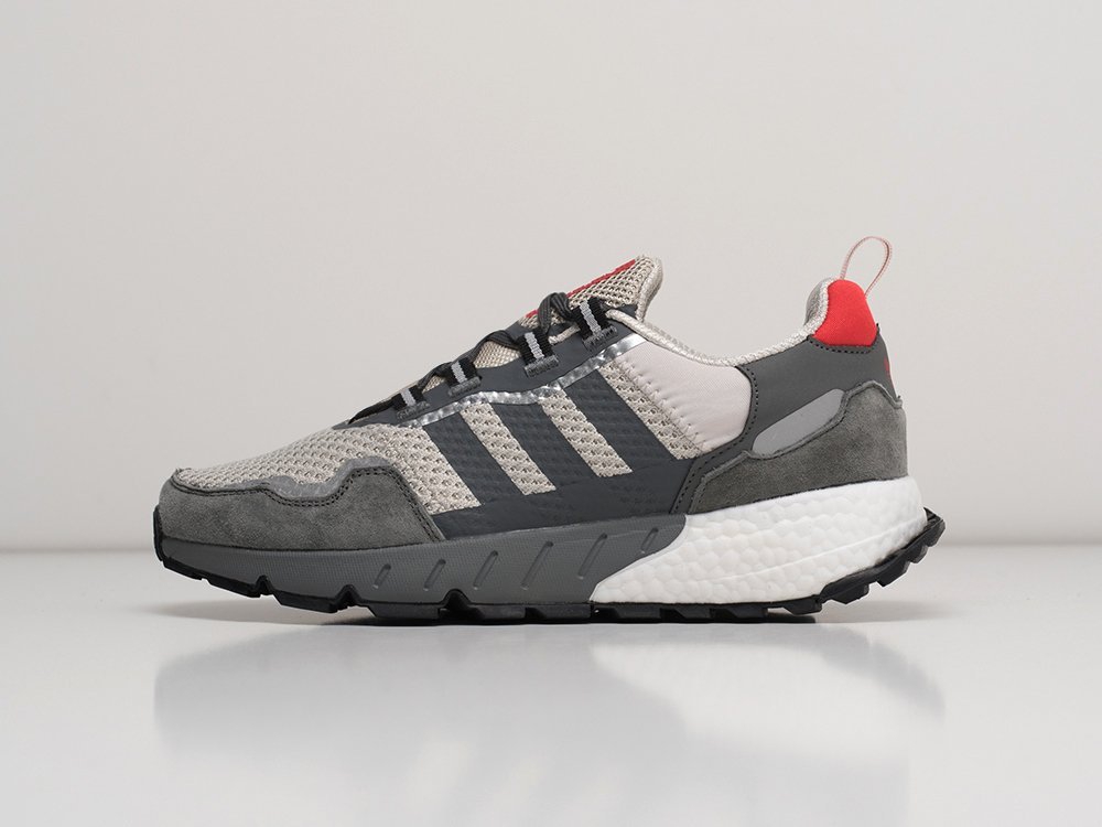 Adidas ZX 1K Boost серые текстиль мужские (AR21732) - фото 1 Adidas ZX 1K Boost серые текстиль мужские (AR21732) - фото 1