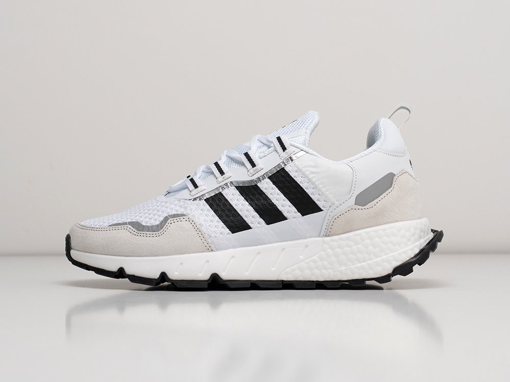Adidas ZX 1K Boost белые текстиль мужские (AR21734) - фото 1 Adidas ZX 1K Boost белые текстиль мужские (AR21734) - фото 1