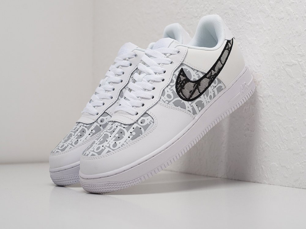 Nike x Dior Air Force 1 Low белые кожа мужские (AR21743) - фото 2 Nike x Dior Air Force 1 Low белые кожа мужские (AR21743) - фото 2