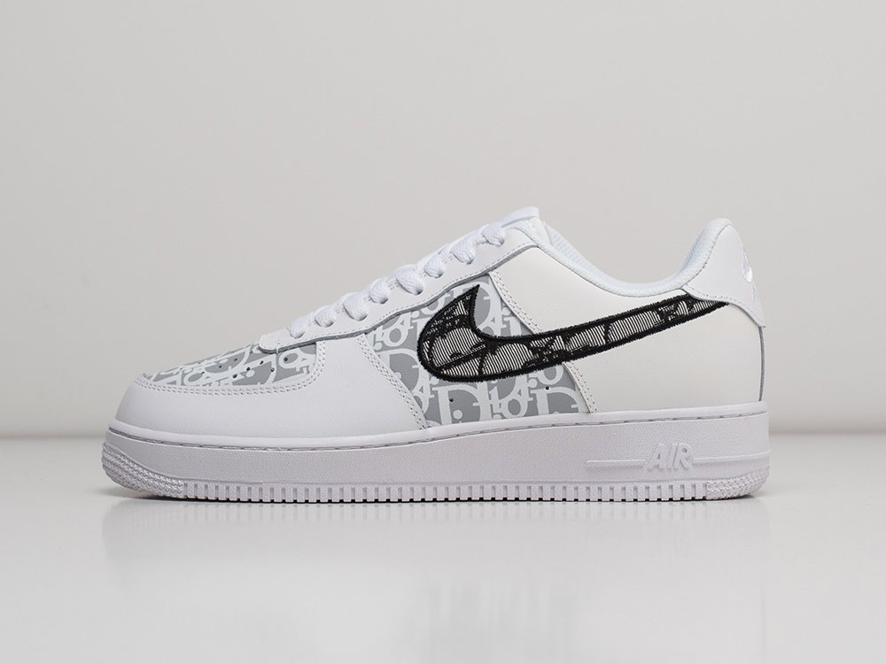 Nike x Dior Air Force 1 Low белые кожа мужские (AR21743) - фото 1