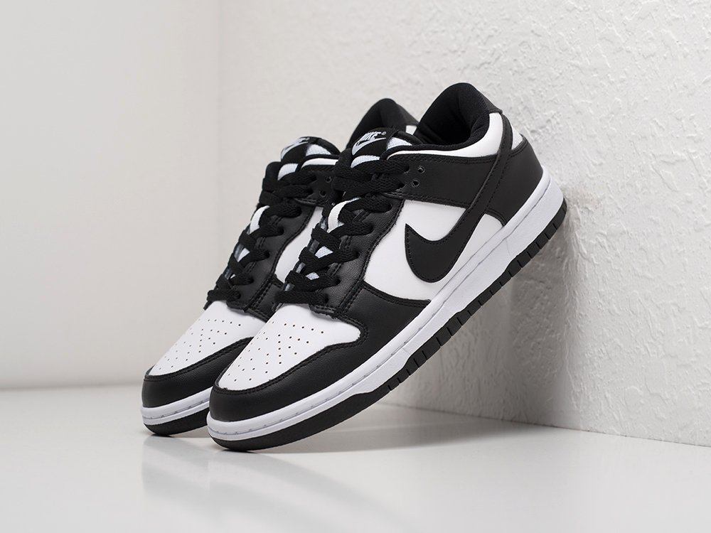 Nike SB Dunk Low черные кожа женские (AR21764) - фото 2