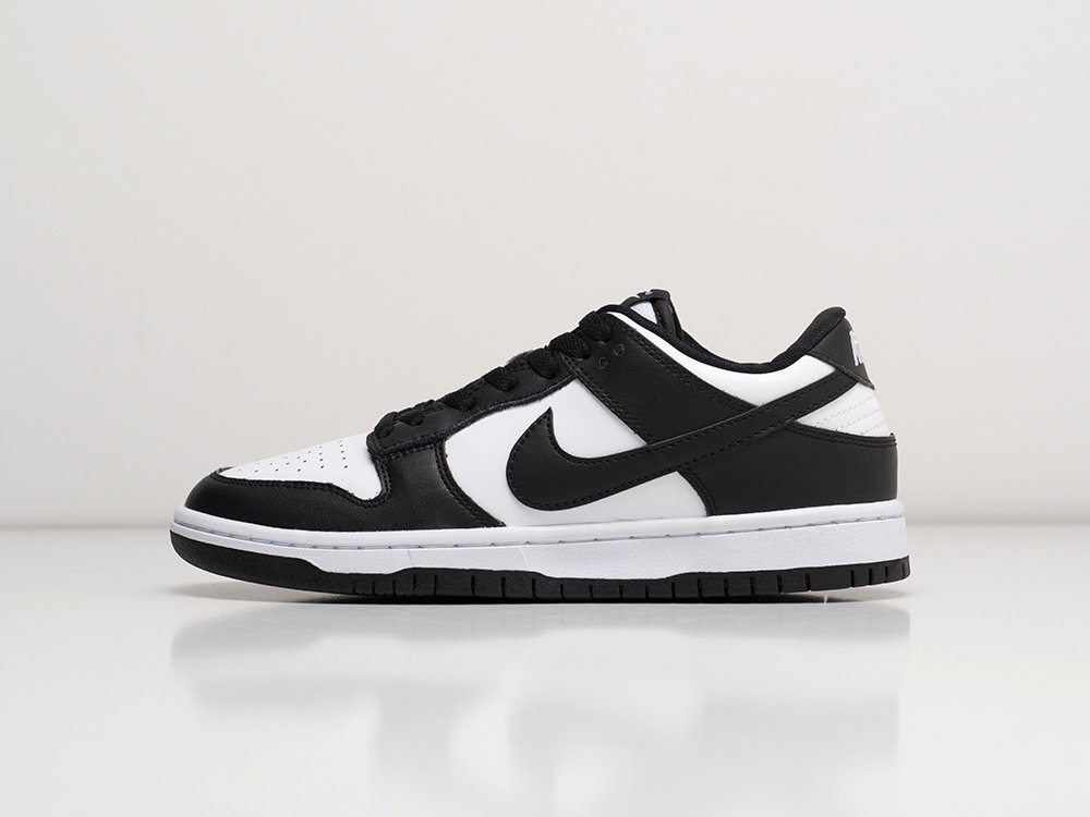 Nike SB Dunk Low черные кожа женские (AR21764) - фото 1