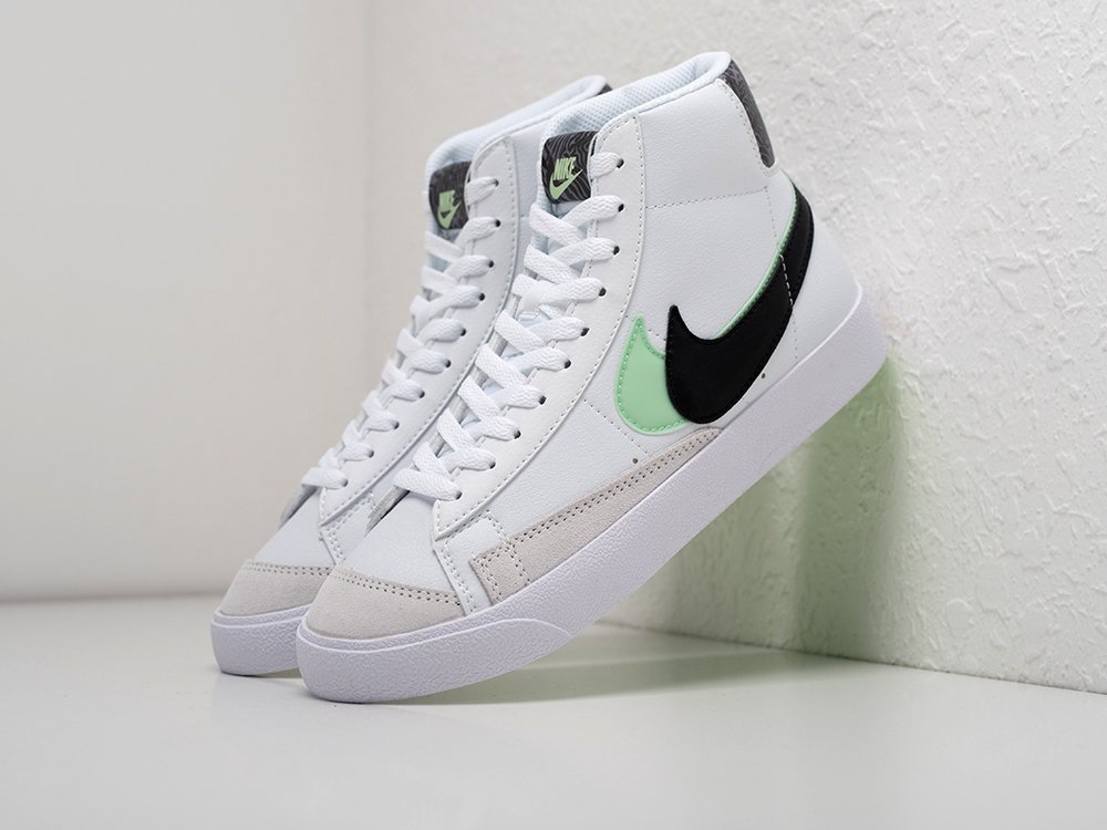 Nike Blazer Mid 77 белые кожа мужские (AR21770) - фото 2 Nike Blazer Mid 77 белые кожа мужские (AR21770) - фото 2