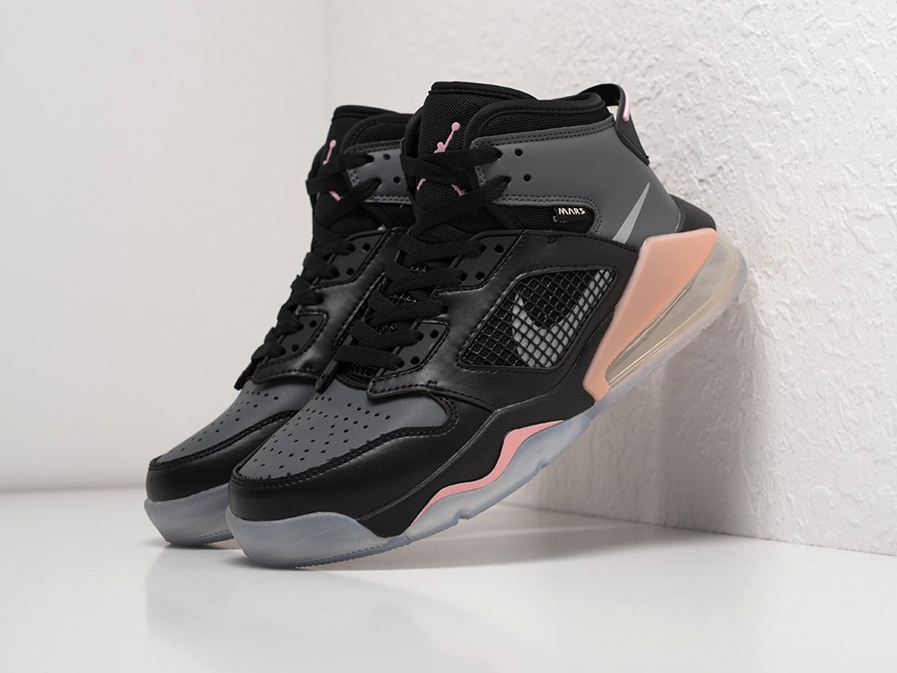 Nike Jordan Mars 270 черные кожа мужские (AR21789) - фото 2