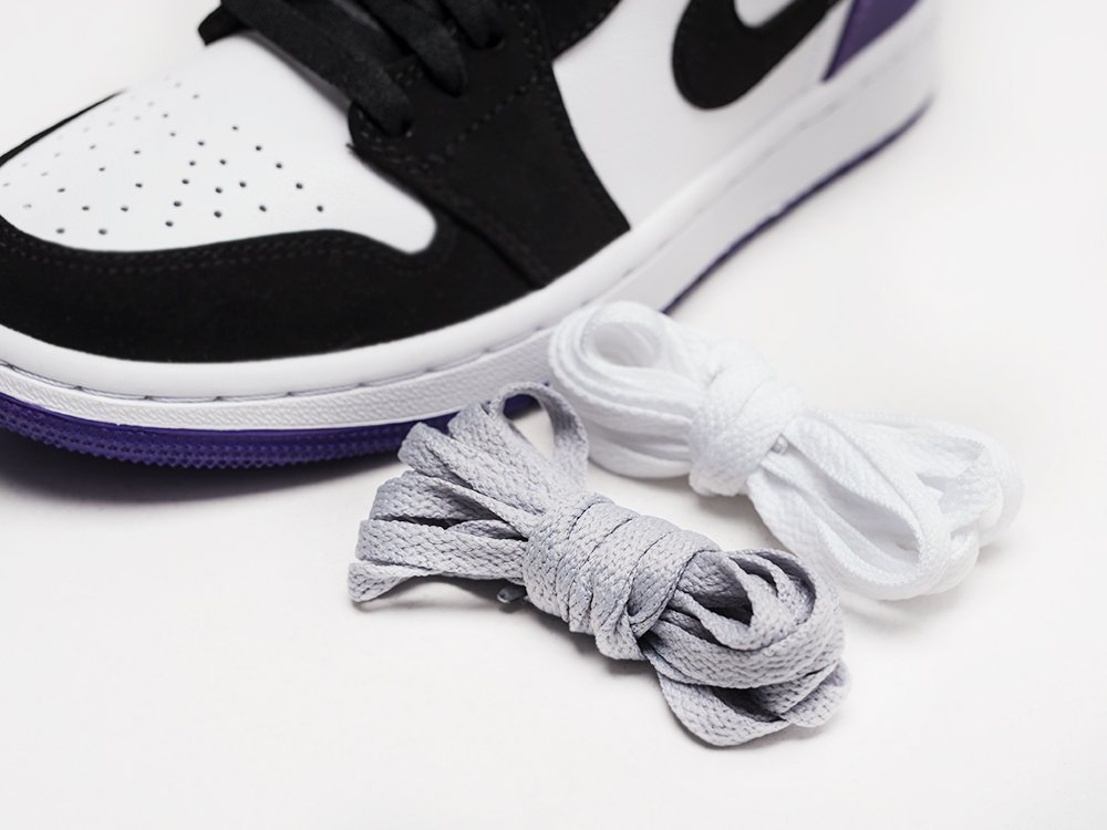 Nike Air Jordan 1 белые кожа женские (AR21845) - фото 3 Nike Air Jordan 1 белые кожа женские (AR21845) - фото 3