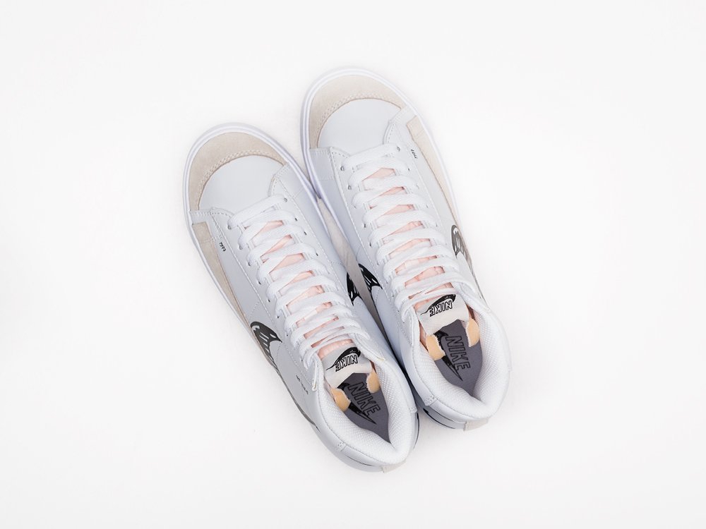 Nike Blazer Mid 77 Sketch White Black белые кожа мужские (AR21858) - фото 3 Nike Blazer Mid 77 Sketch White Black белые кожа мужские (AR21858) - фото 3