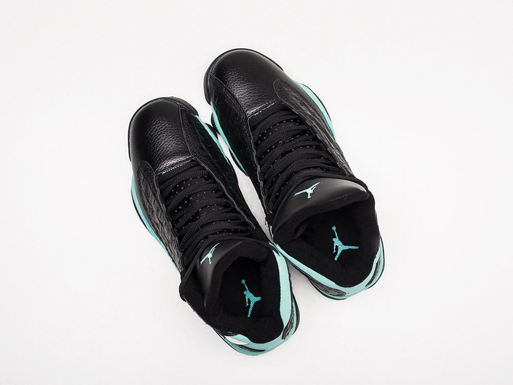 Nike Air Jordan 13 Retro Black Island Green черные текстиль мужские (AR21869) - фото 3 Nike Air Jordan 13 Retro Black Island Green черные текстиль мужские (AR21869) - фото 3