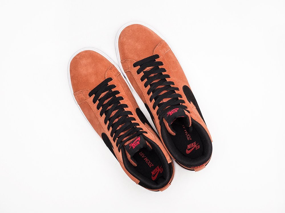 Nike SB Zoom Blazer Mid коричневые замша мужские (AR21878) - фото 3 Nike SB Zoom Blazer Mid коричневые замша мужские (AR21878) - фото 3