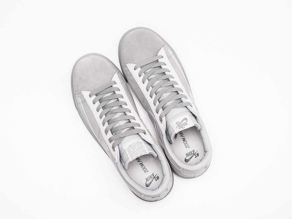 Nike Blazer Low 77 серые кожа мужские (AR21883) - фото 3 Nike Blazer Low 77 серые кожа мужские (AR21883) - фото 3