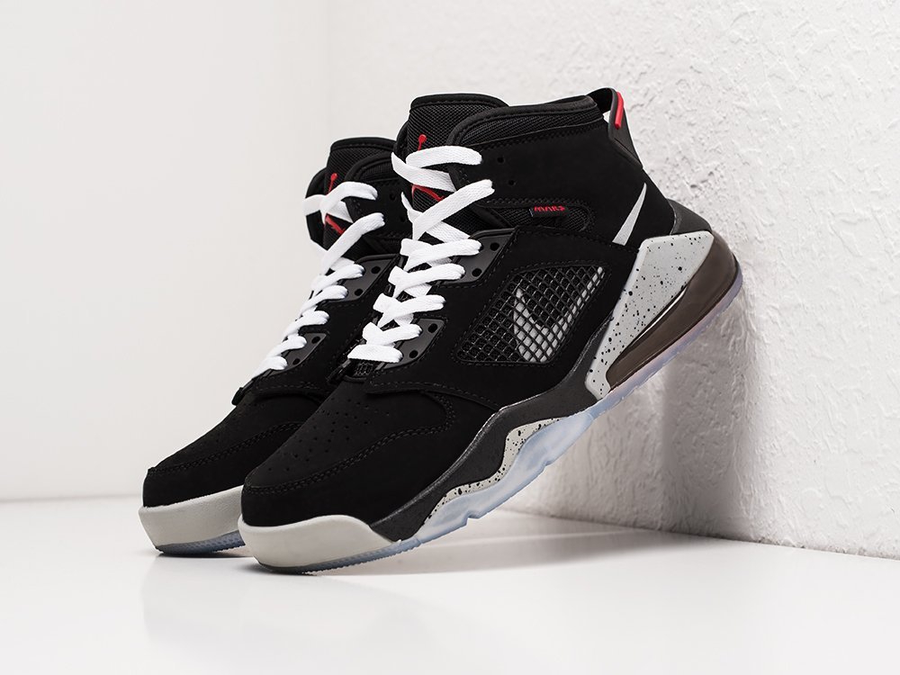 Nike Jordan Mars 270 черные кожа мужские (AR21889) - фото 2